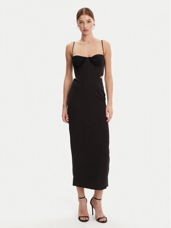 Bardot Sukienka wieczorowa 58535DB Czarny Regular Fit