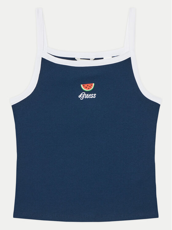 Guess Top J5GI07 KCU20 Niebieski Slim Fit