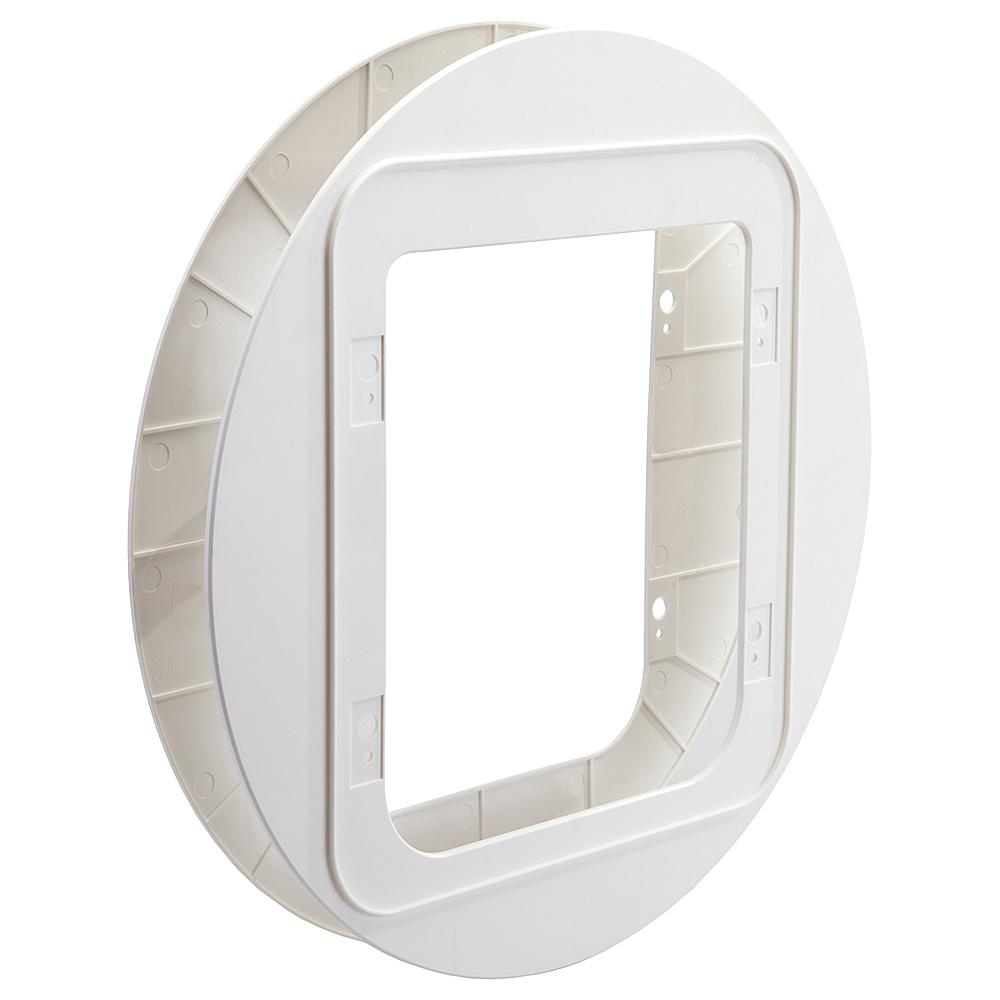 SureFlap Microchip Connect, drzwiczki dla kota - Dodatek: Adapter do montażu do szyb, biały (BEZ drzwiczek!)