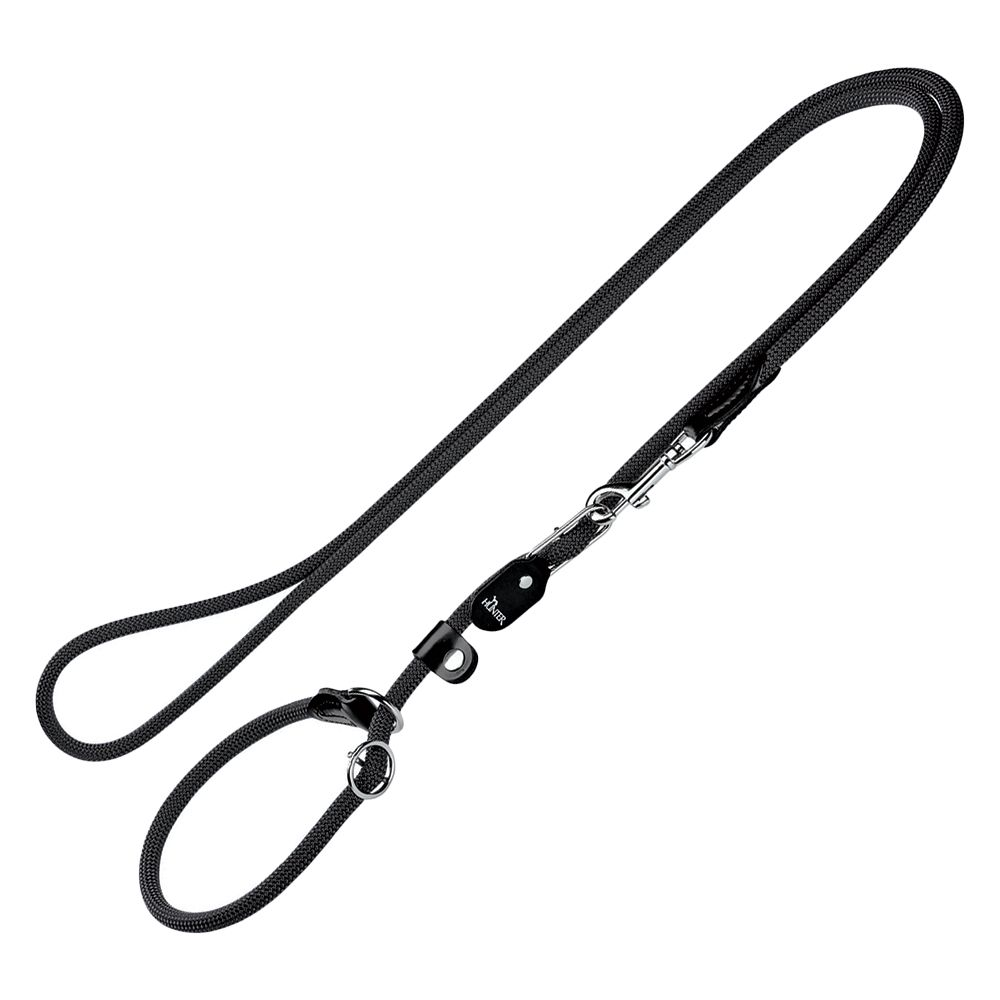 Smycz Hunter Retriever Freestyle, czarna  - Dł x Ø: 260 x 1 cm