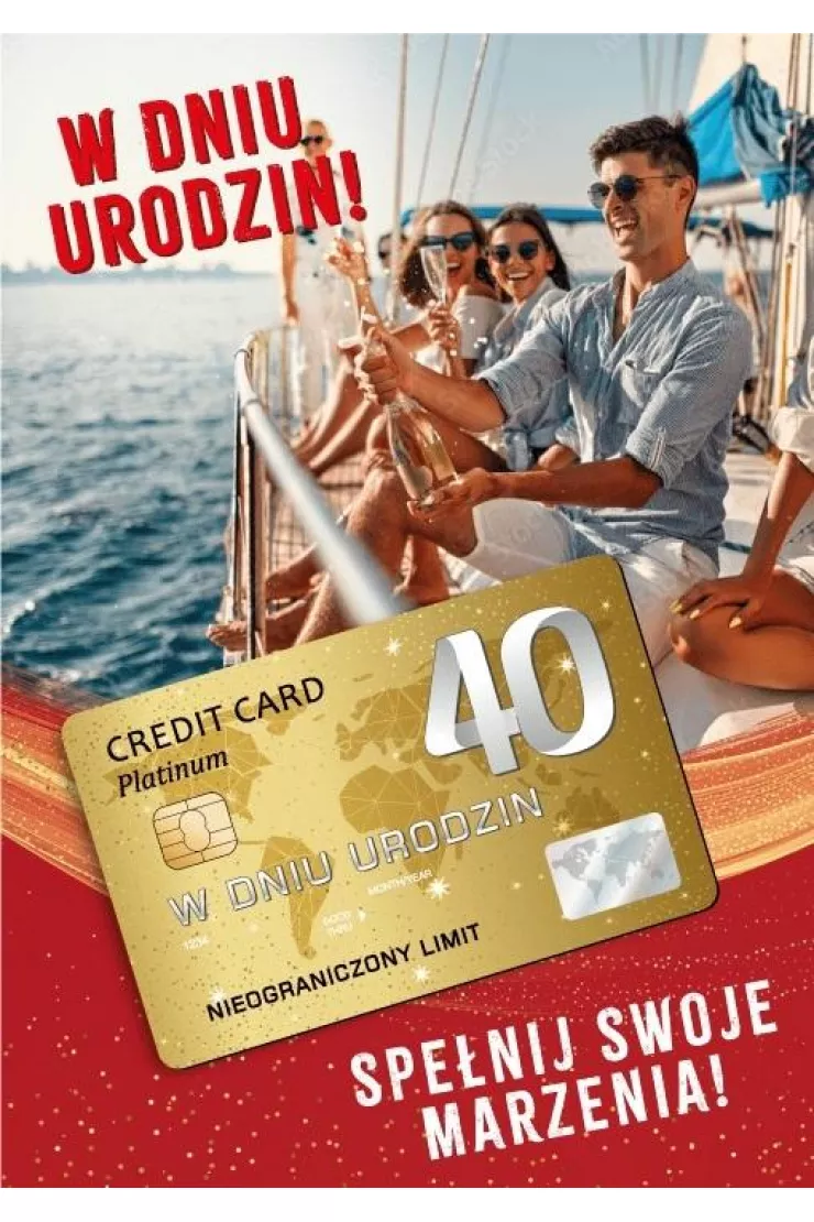 Karnet Urodziny 40