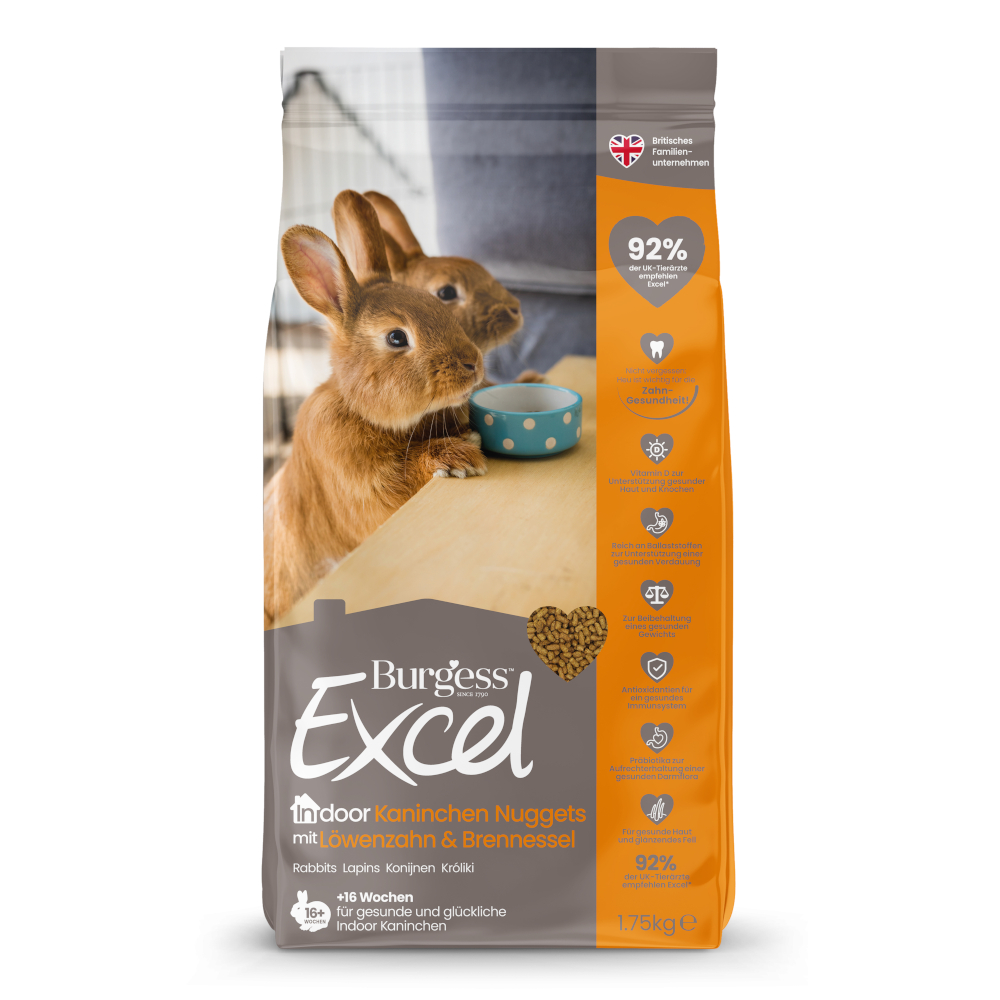 Burgess Excel Indoor Rabbit, karma dla królików - 1,75 kg