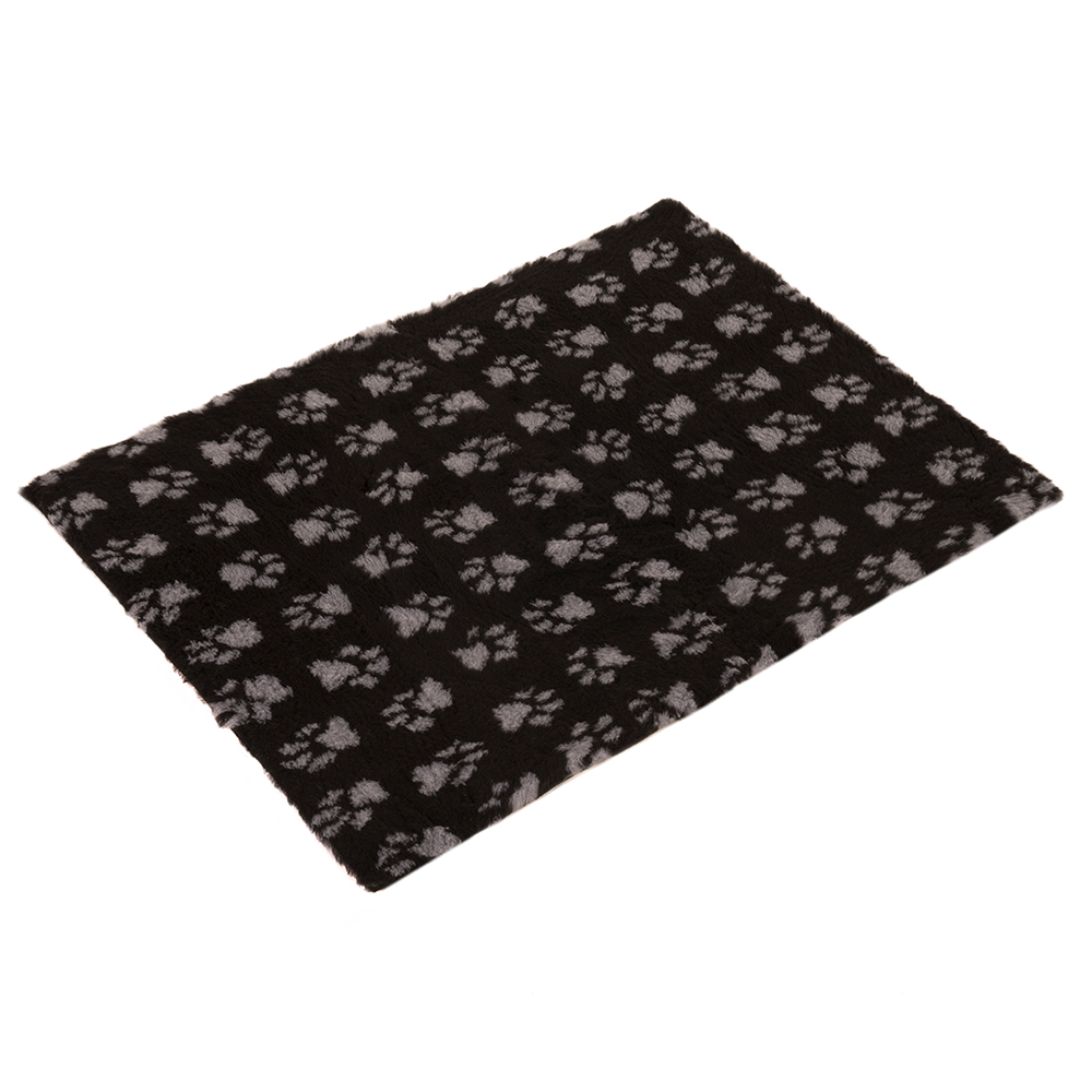 Vetbed® Isobed SL Paw koc, czarno-szary - Dł. x szer: 150 x 100 cm