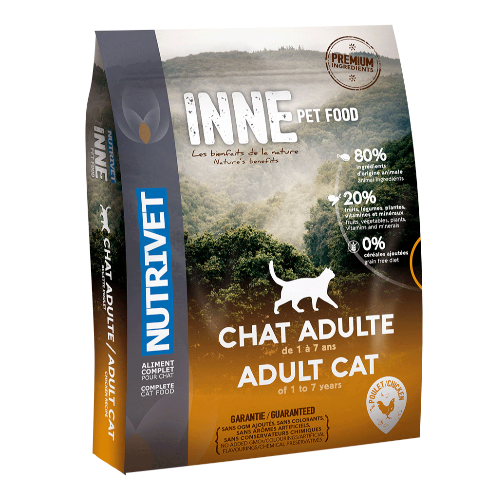 Nutrivet Inne Adult Cat, z indykiem - 2 x 6 kg