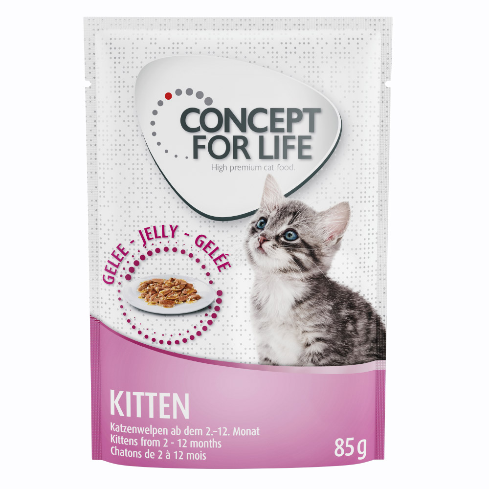 Concept for Life Kitten z kurczakiem, w galarecie - 48 x 85 g