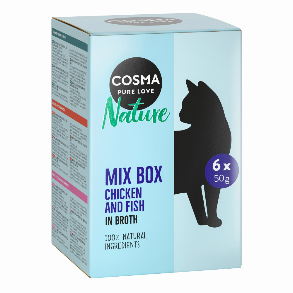 Pakiet Cosma Nature, saszetki, 24 x 50 g  - Pakiet mieszany (6 smaków)