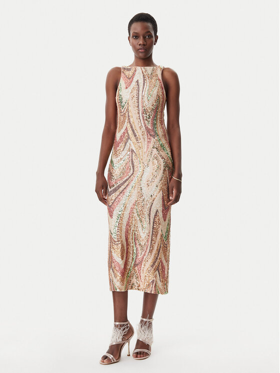 LOLA CASADEMUNT Sukienka koktajlowa MS2516006 Kolorowy Regular Fit
