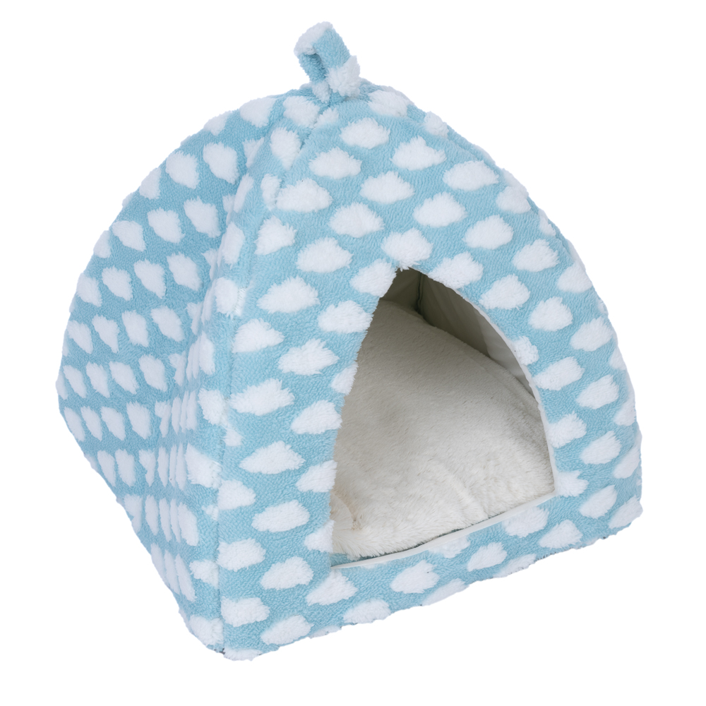 zooplus Basics jaskinia dla kota Fluffy - Niebieska