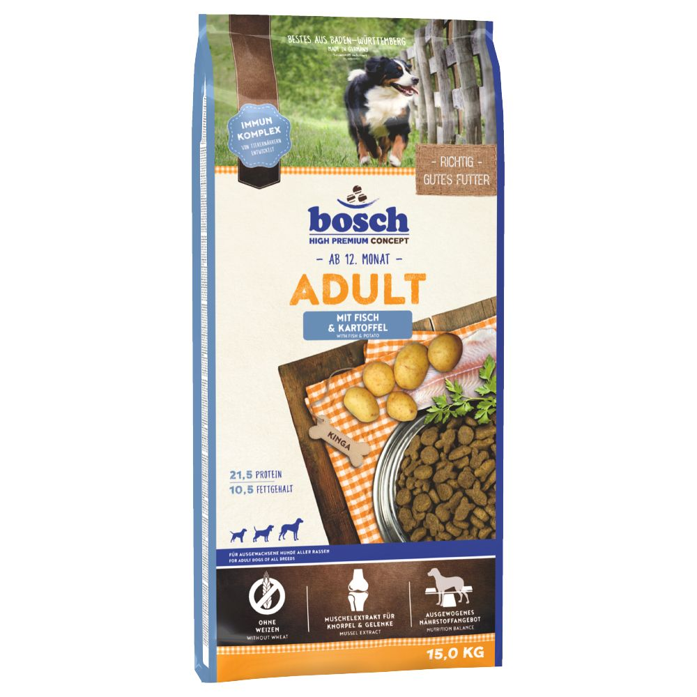 Dwupak bosch -  Adult Fish & Potato, ryba i ziemniak, 2 x 15 kg