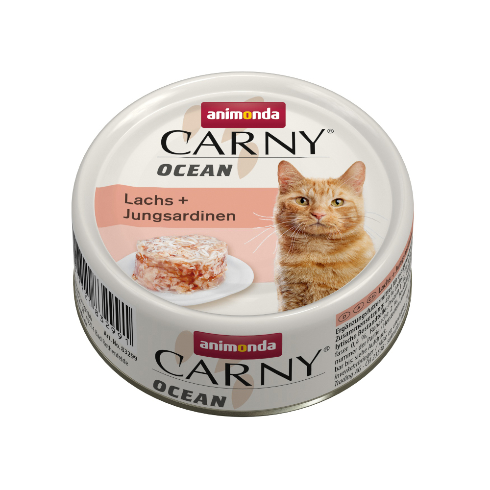animonda Carny Ocean, 12 x 80 g - Łosoś z młodymi sardynkami