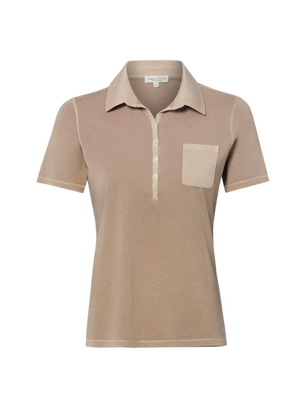Marc O'Polo Damska koszulka polo Kobiety Bawełna brązowy, XL