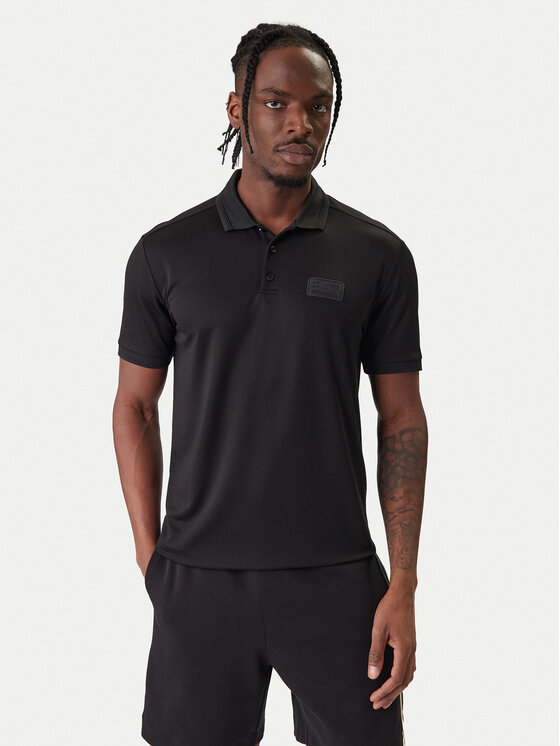 EA7 Emporio Armani Polo 7M001359 AF13862 UC001 Czarny Slim Fit
