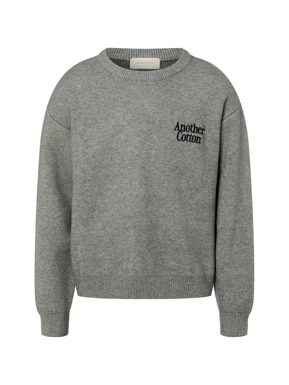 Another Cotton Lab Męski sweter z dzianiny - Outdoor Aesthetics Mężczyźni szary, L