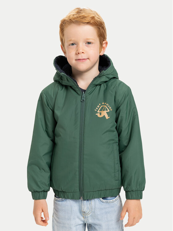 Quiksilver Kurtka zimowa Reversible All Seas EQKJK03129 Zielony Regular Fit