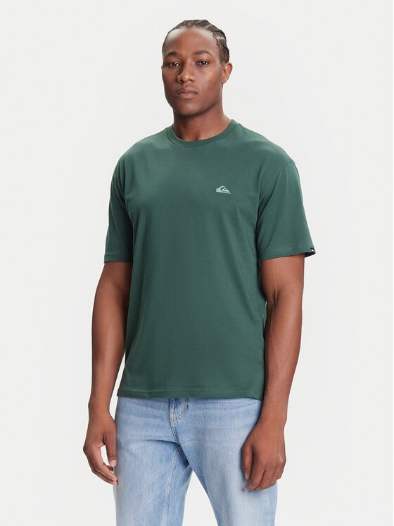 Quiksilver T-Shirt Salt Water Ss EQYZT08204 Zielony Regular Fit
