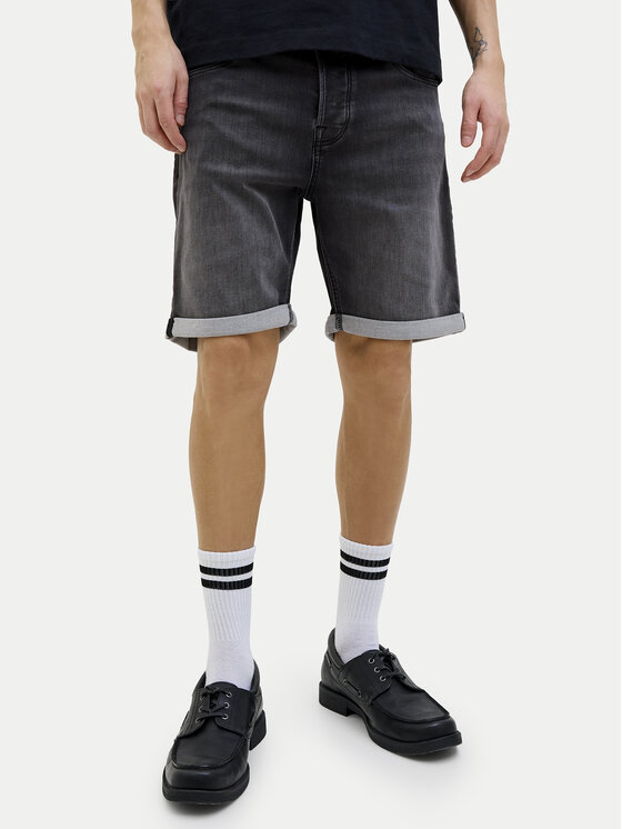 Jack & Jones Szorty jeansowe Rick 12269501 Szary Regular Fit