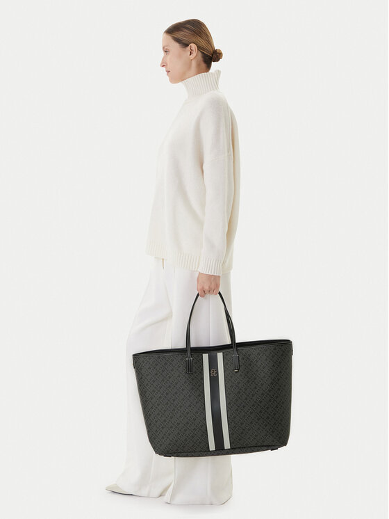 Tommy Hilfiger Torebka Th Monoplay Le Maxi Tote AW0AW17697 Czarny