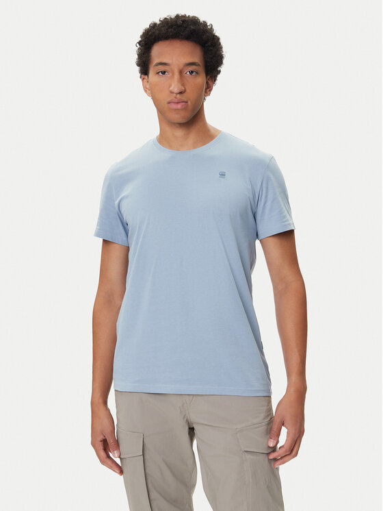 G-Star Raw T-Shirt Base-S D16411-336 Błękitny Regular Fit
