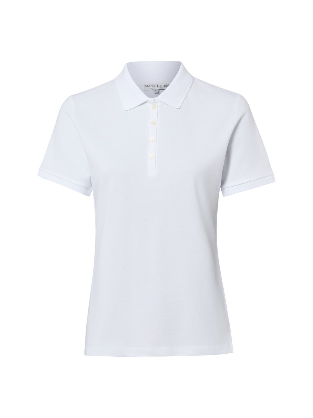 Marie Lund Damska koszulka polo Kobiety Bawełna biały, S