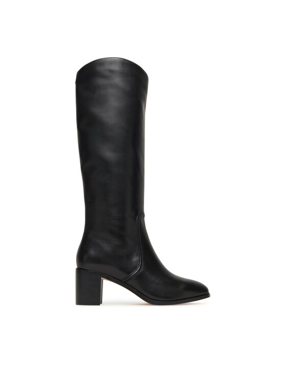 LAUREN RALPH LAUREN Kozaki Charly Bo Tal 802967813001 Czarny
