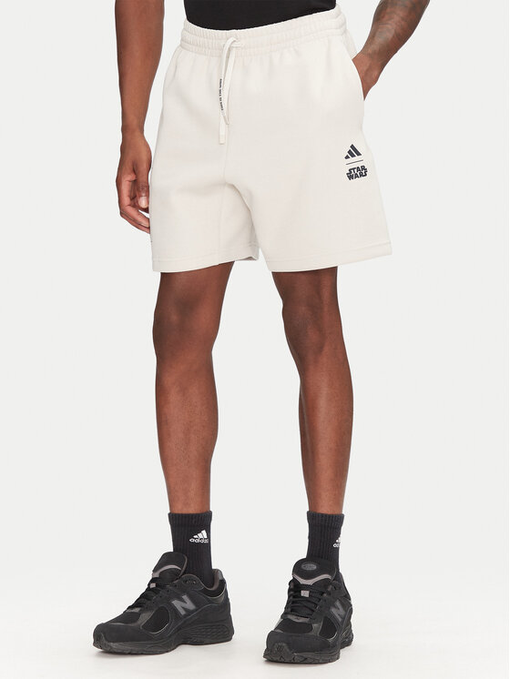 adidas Szorty sportowe Star Wars The Mandalorian™ JI5721 Beżowy Regular Fit
