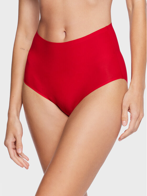 Chantelle Figi klasyczne z wysokim stanem Soft Stretch C26470 Czerwony