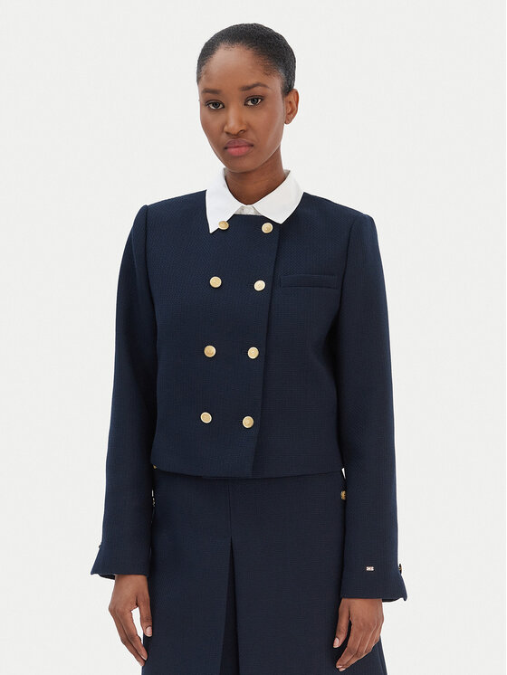 Tommy Hilfiger Kurtka przejściowa WW0WW47792 Granatowy Regular Fit