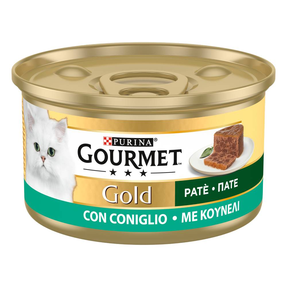 25% taniej! Gourmet, karma mokra, 24 x 85 g / 48 x 85 g / 52 x 85 g - Gold Feine Pastete, pasztet z królikiem, 48 x 85 g