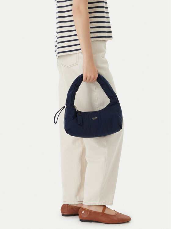 Tommy Jeans Torebka Metal Logo Padded Strap Shoulder Bag AW0AW18583 Granatowy
