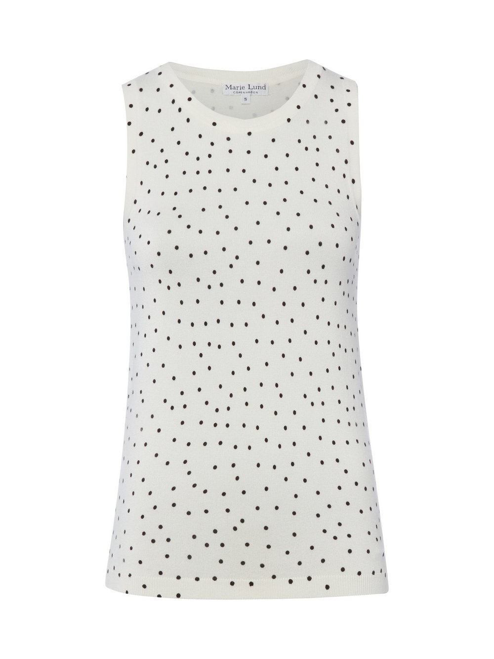 Marie Lund Damski top z dzianiny Kobiety wiskoza biały, XL