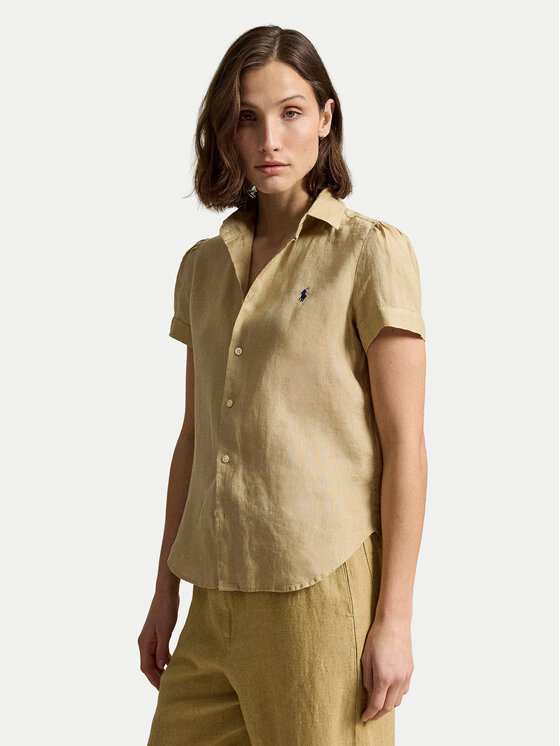 Polo Ralph Lauren Koszula 211973366507 Beżowy Regular Fit