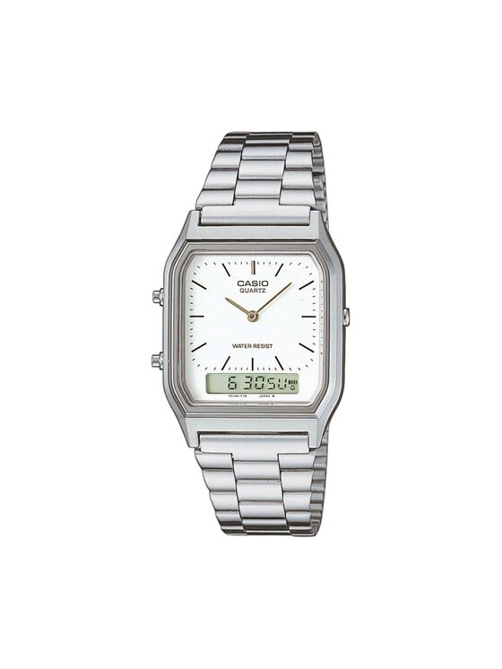 Casio Zegarek AQ-230A-7DMQYES Srebrny miniaturka