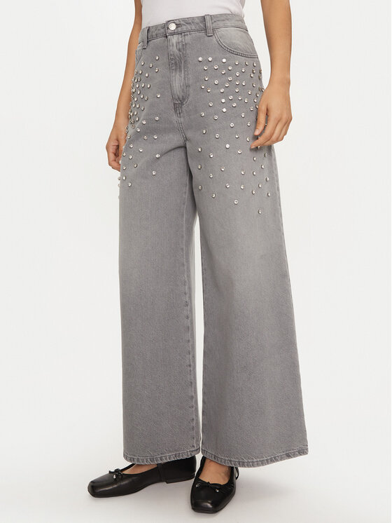 ViCOLO Jeansy DS0015 Szary Regular Fit