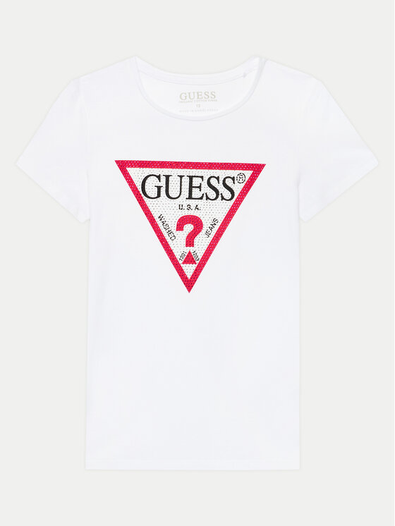 Guess T-Shirt J2YI51 K6YW1 Biały Regular Fit