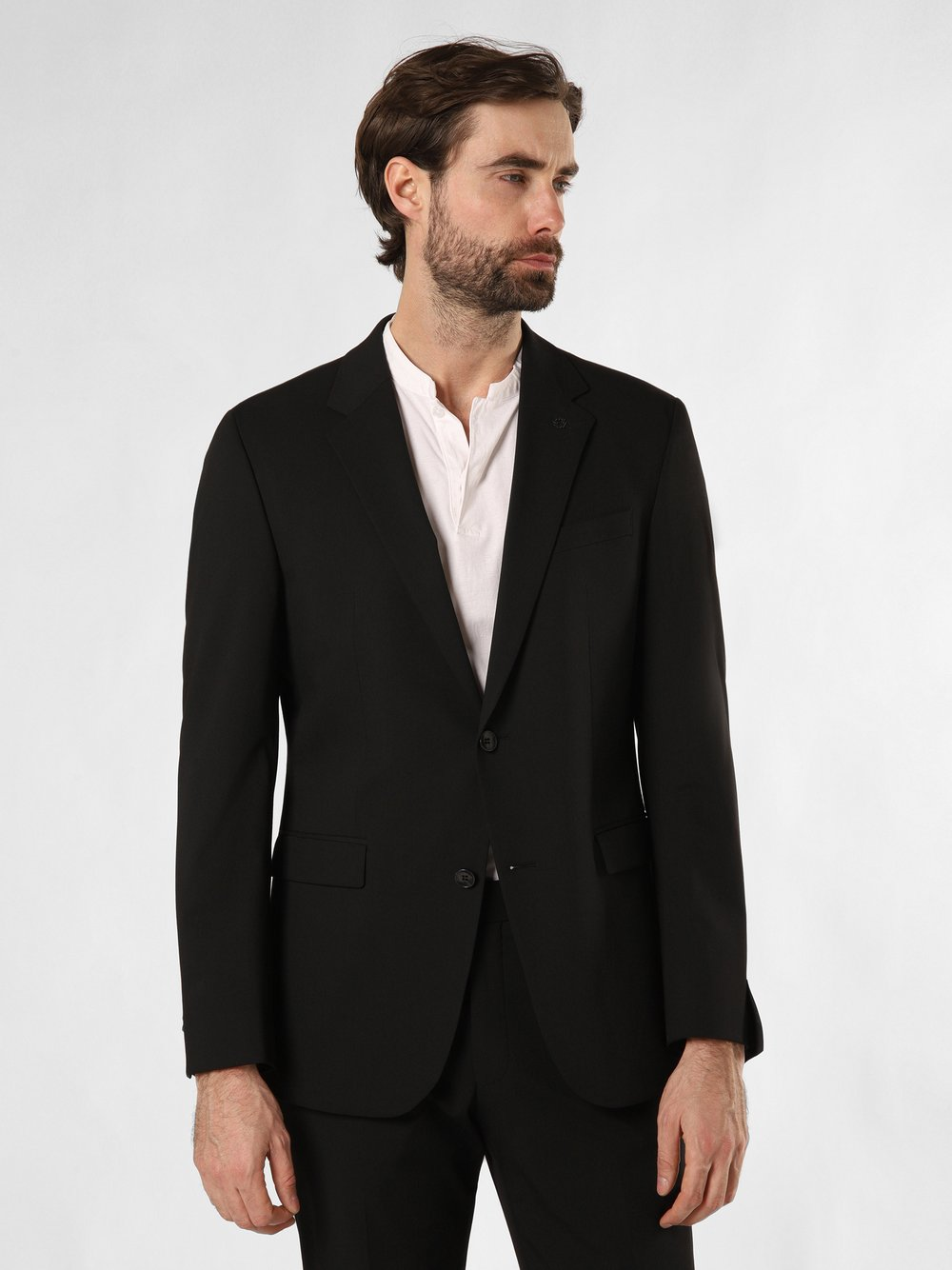 Strellson Męska kurtka modułowa - Adrian2 Mężczyźni Slim Fit czarny, 44