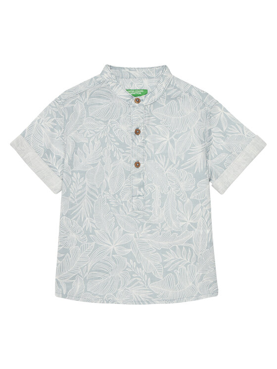 United Colors Of Benetton Koszula 5OUGGQ02G Niebieski Regular Fit