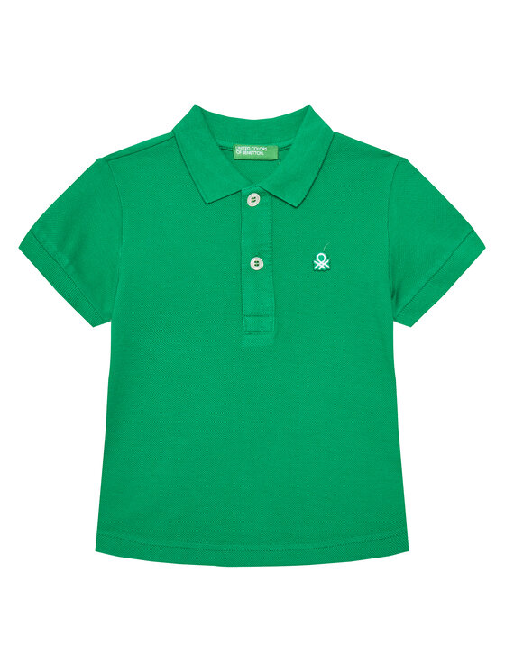 United Colors Of Benetton Polo 3089G3008 Zielony Regular Fit
