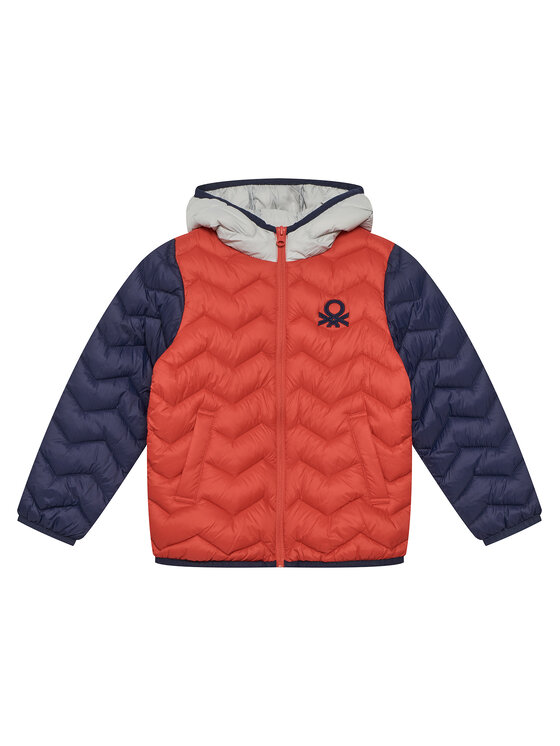 United Colors Of Benetton Kurtka przejściowa 2TWDCN04V Czerwony Regular Fit