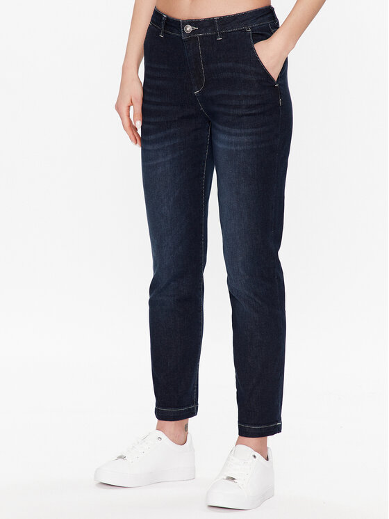 United Colors Of Benetton Jeansy 4NF1DF02U Granatowy Slim Fit