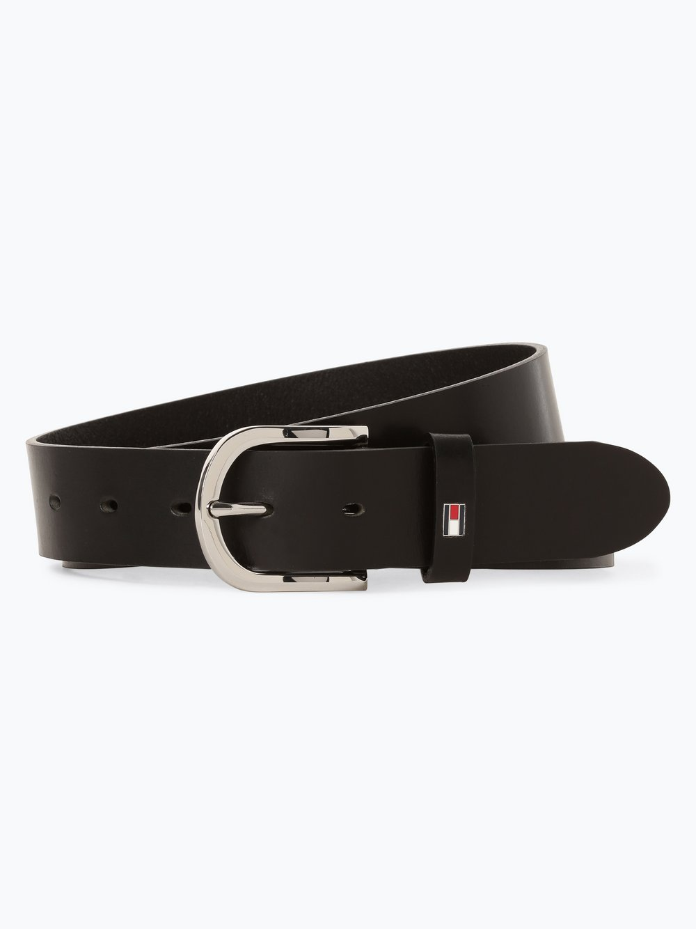 Tommy Hilfiger Damski pasek skórzany Kobiety skóra czarny, 90