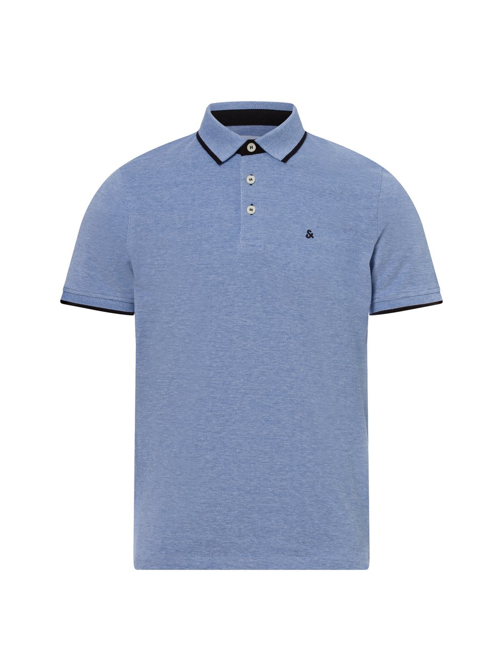 Jack & Jones Męska koszulka polo Mężczyźni Bawełna niebieski, L