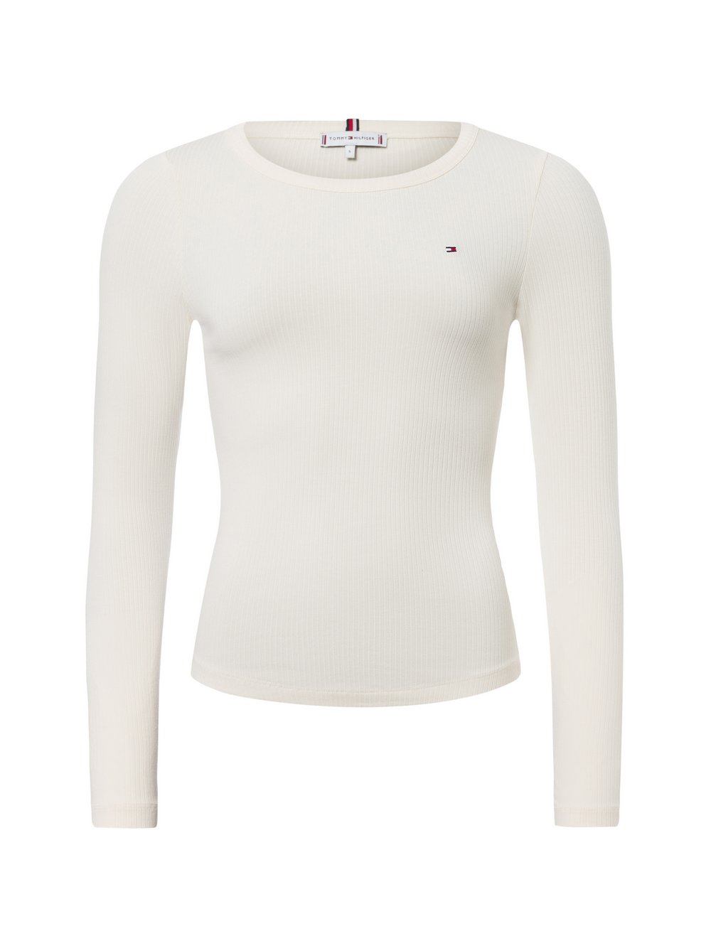Tommy Hilfiger Damska koszulka z długim rękawem Kobiety wiskoza biały, XL