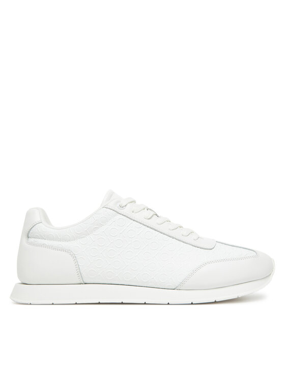 Calvin Klein Sneakersy Low Prof Runn Laceup Mono HM0HM01896 Biały