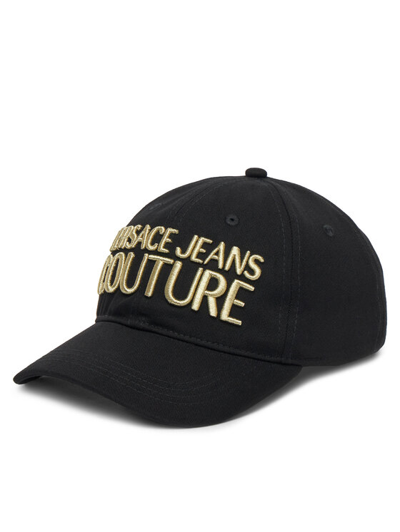 Versace Jeans Couture Czapka z daszkiem 78VAZK32 Czarny