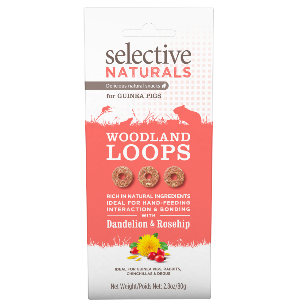Selective Naturals Woodland Loops dla świnek morskich -  80 g miniaturka