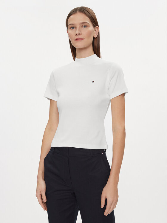 Tommy Hilfiger T-Shirt New Cody WW0WW40586 Biały Slim Fit