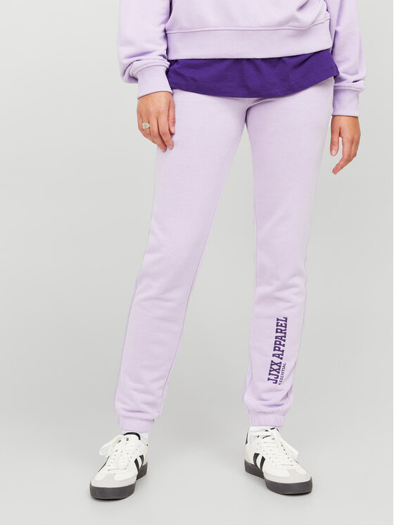 JJXX Spodnie dresowe Riley 12250114 Fioletowy Slim Fit