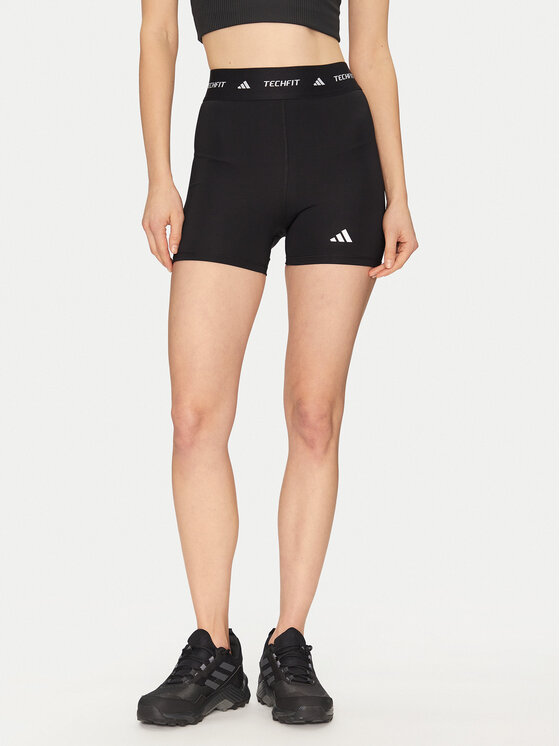 adidas Szorty sportowe TECHFIT Compression IT2275 Czarny Slim Fit