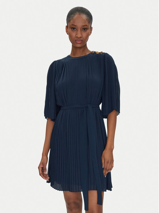 TWINSET Sukienka koktajlowa 251TP2051 Granatowy Loose Fit