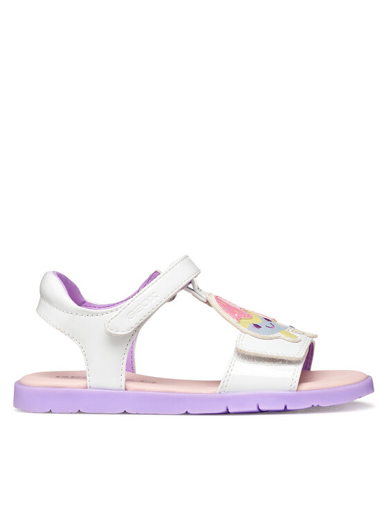 Geox Sandały J Sandal Joyfoot Gir J65P1C 000HH C0761 S Biały